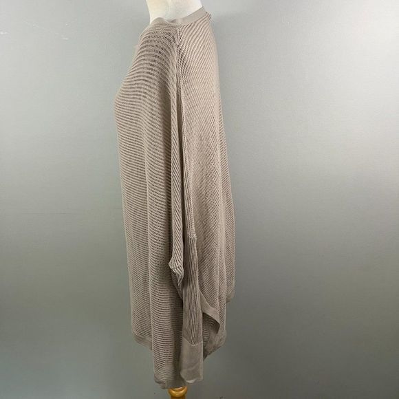NWOT NORDSTROM Mesh Open Cardigan in Tan Cobblestone (XL/XXL) - Picture 6 of 11